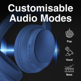 Bluetooth EQ Headphones Navy - By Laser