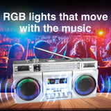 80s Party Bluetooth BoomBox Sliver - By Laser