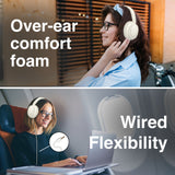 Bluetooth EQ Headphones Beige - By Laser