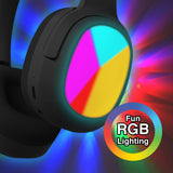 Kids RGB Bluetooth Headphones Black - By Laser