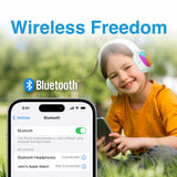 Kids RGB Bluetooth Headphones Aqua - By Laser