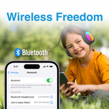 Kids RGB Bluetooth Headphones Black - By Laser