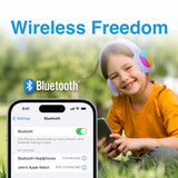 Kids RGB Bluetooth Headphones Purple - By Laser