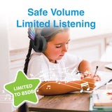 Kids Angel Wings Headphones with Mic Black by Laser