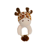 Jungle Giraffe Ring Rattle Brown - By Teddy Time