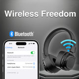 Wireless On-Ear Headphones Black - Soundtec by Laser