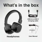 Wireless On-Ear Headphones Black - Soundtec by Laser