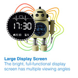 Yellow Kids Robot Alarm Clock - By Laser