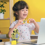 Yellow Kids Robot Alarm Clock - By Laser