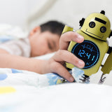Yellow Kids Robot Alarm Clock - By Laser