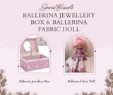 Ballerina Jewellery Box & Ballerina Fabric Doll Bundle