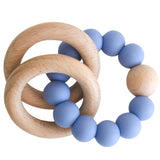Beechwood Teether Ring Set in Blue - By Alimrose