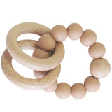 Beechwood Teether Ring Set in Apricot - By Alimrose