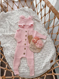 Classic Knit Hoodie Romper - By Little B's Nursery