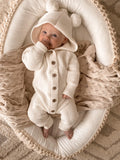 Classic Knit Hoodie Romper - By Little B's Nursery