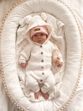 Classic Knit Hoodie Romper - By Little B's Nursery