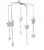 Falling Star Mobile in Blue & Ivory - By Alimrose