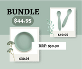 Silicone Plate & Cutlery Bundle