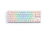 G-TEK Cyborg 87-Key Wired Bluetooth Keyboard White- By Laser