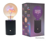 LED Text Oversize Lightbulb Style Lamp Good Vibes