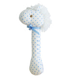 Horse Hand Rattle Spotty Blue - By Alimrose
