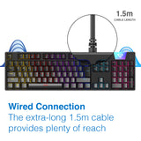 Full Size RGB Mechanical Gaming Keyboard - By Laser