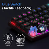 Gaming Mini Mechanical Keyboard Black - By Laser