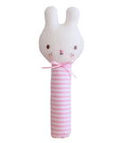 Baby Bunny Stick Rattle Pink - By Alimrose