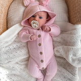Classic Knit Hoodie Romper - By Little B's Nursery
