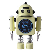 Yellow Kids Robot Alarm Clock - By Laser