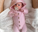 Baby Girl Blanket & Winter Romper Bundle