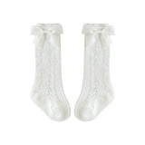 Bow Socks in White - By Lilvida
