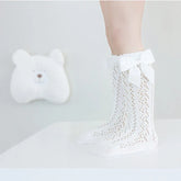 Bow Socks in White - By Lilvida