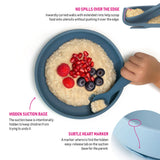 Blue Easy-Scooping Suction Plate - By Bright Berry