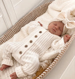 Classic Knit Hoodie Romper - By Little B's Nursery