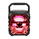 Portable Red Bluetooth Speaker with FM Radio & USB - By Laser