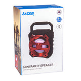 Portable Red Bluetooth Speaker with FM Radio & USB - By Laser