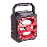 Portable Red Bluetooth Speaker with FM Radio & USB - By Laser
