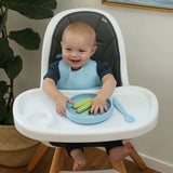 Sage Divided Suction Plate - By Bright Berry