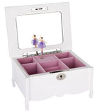 Ballerina Music White Fontayne Jewellery Box with Legs