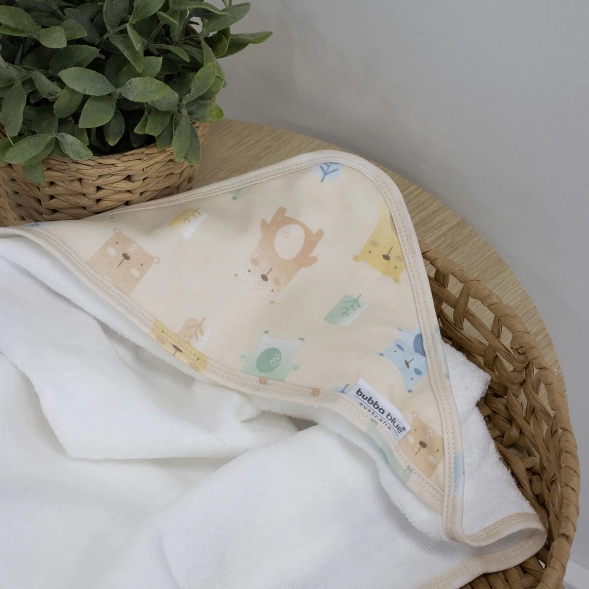 Woodland Bear Hooded Towel - By Bubba Blue