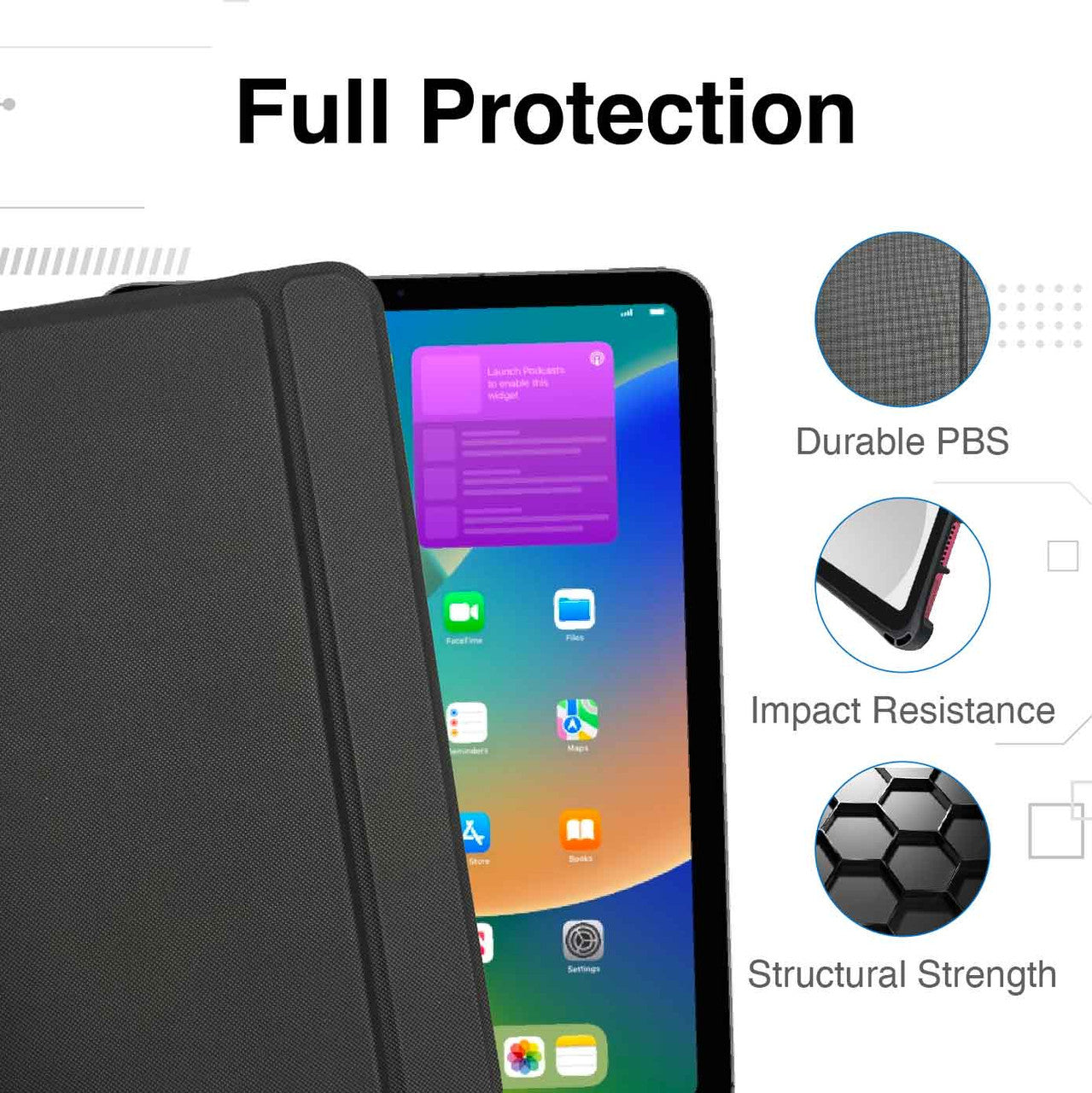 iPad 10.9-inch Wireless Keyboard Case Black - By Laser