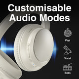 Bluetooth EQ Headphones Beige - By Laser