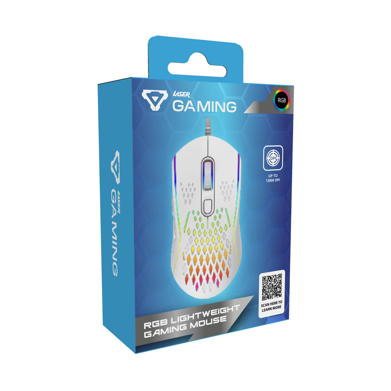 RGB Lightweight Gaming Mouse White - By Laser