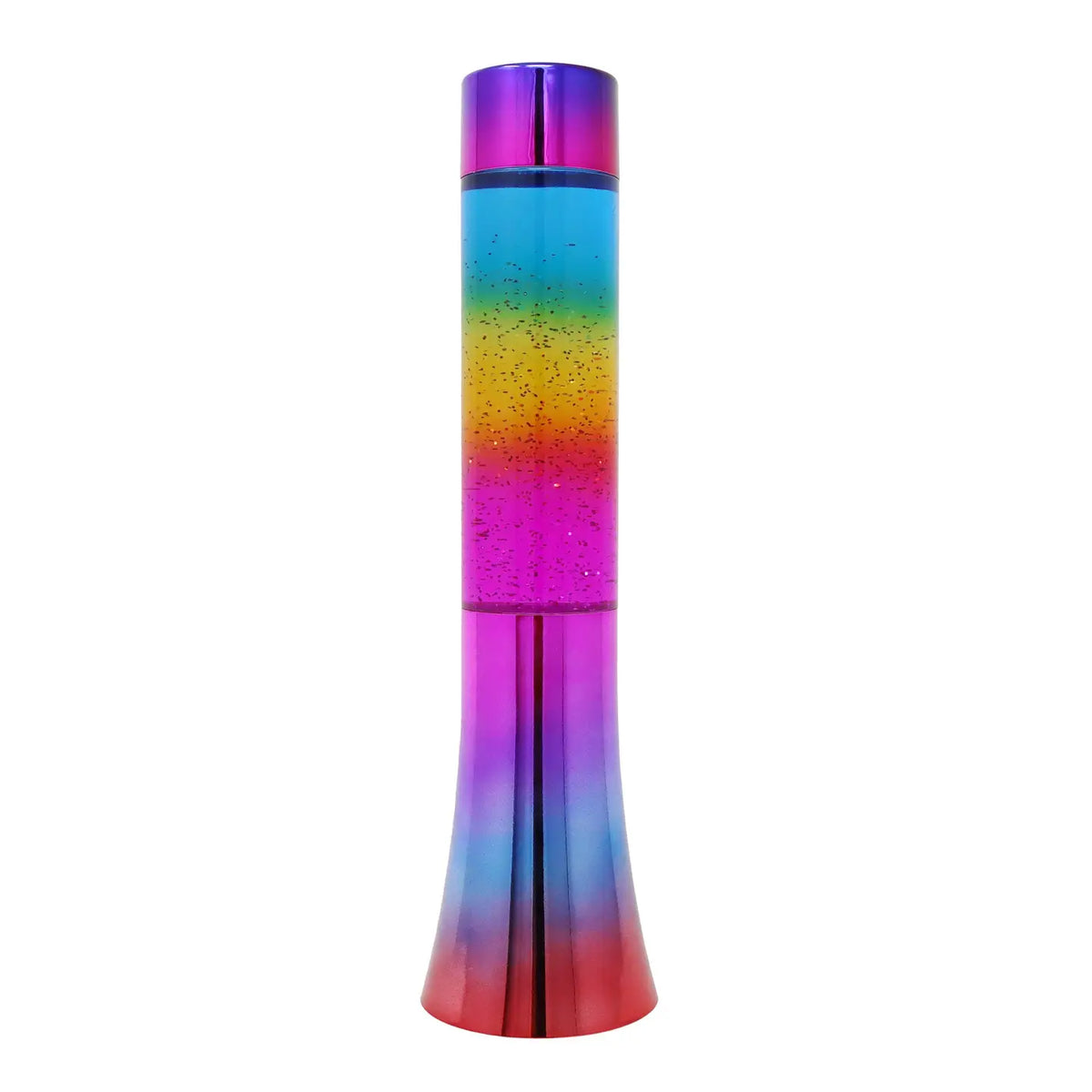 13"Rainbow Electroplating Revolving Glitter Lamp - By Pink Poppy