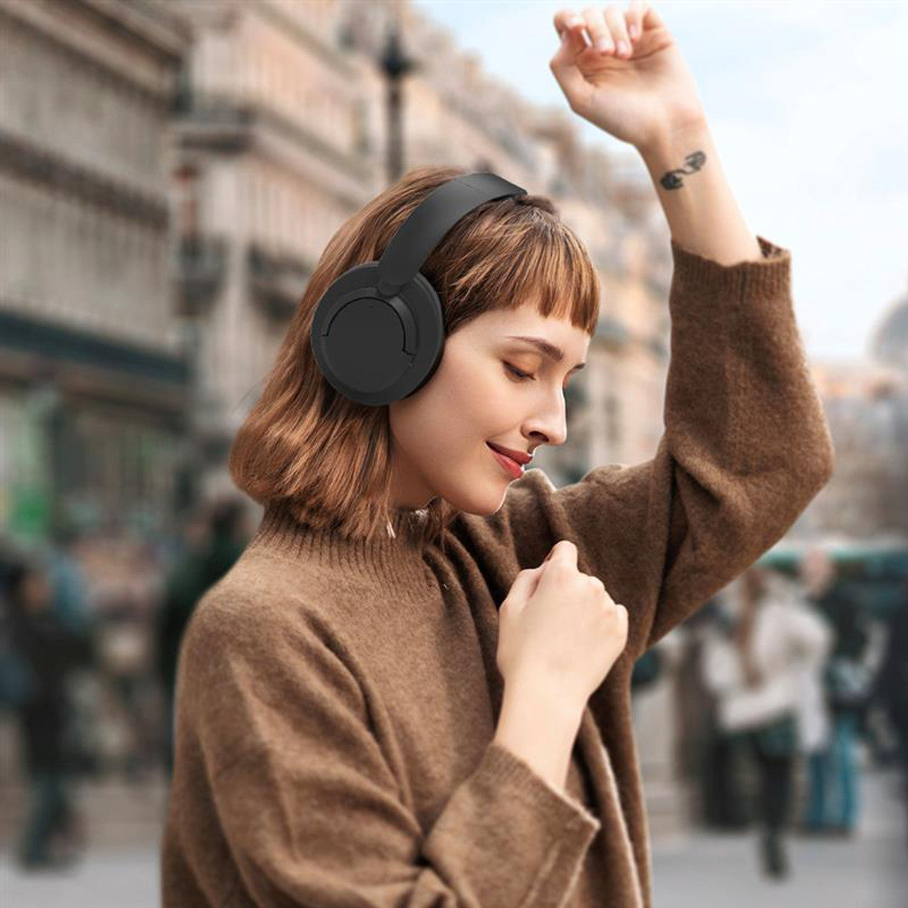 ANC Bluetooth Headphones Black - By Laser