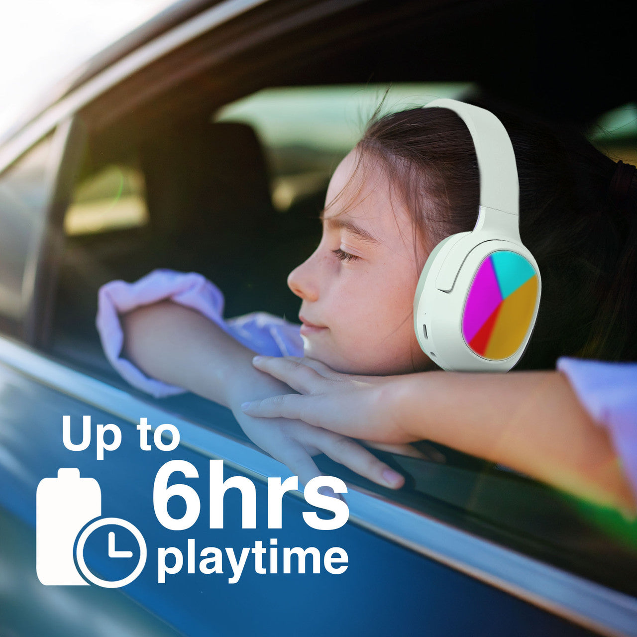 Kids RGB Bluetooth Headphones Aqua - By Laser