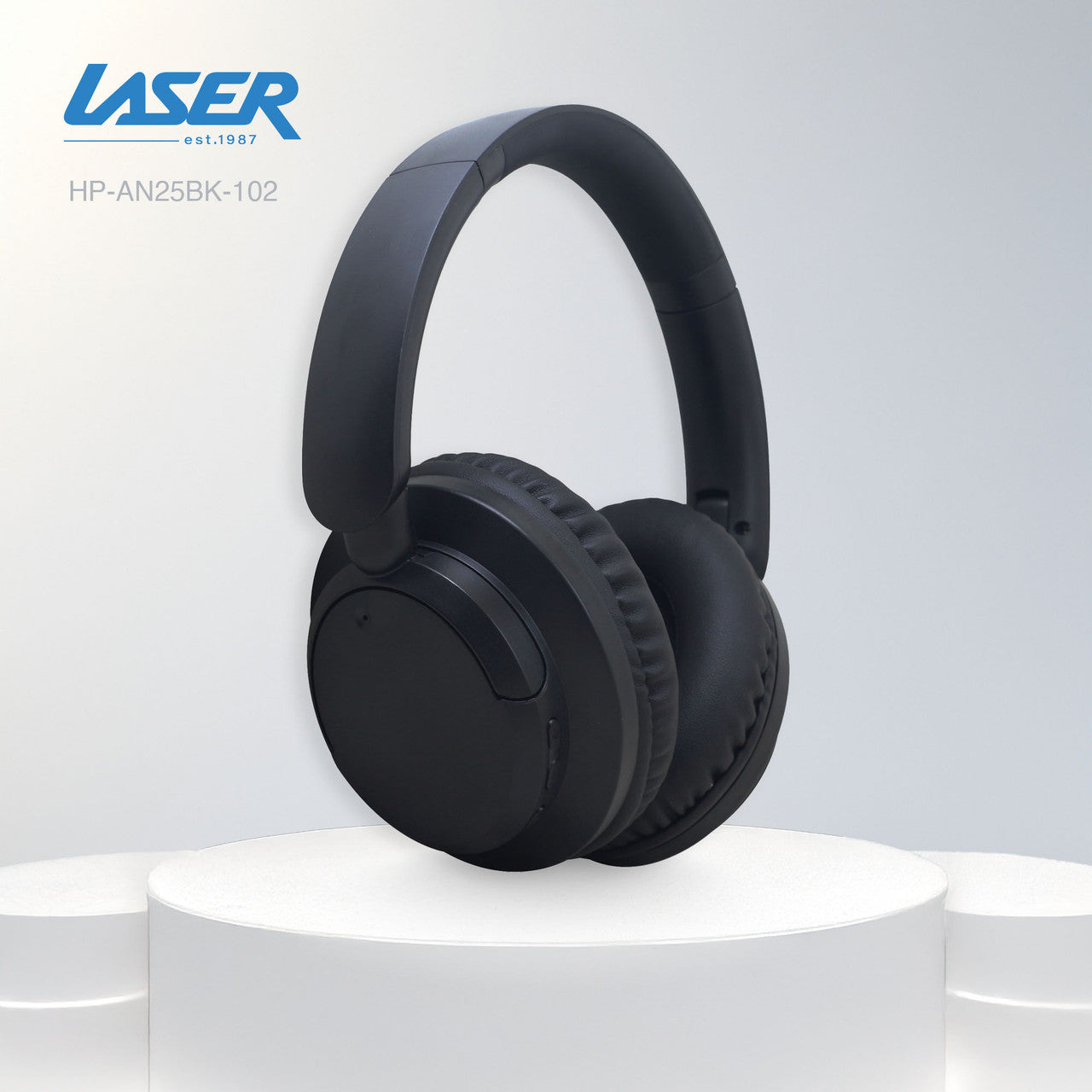 ANC Bluetooth Headphones Black - By Laser