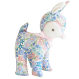 Baby Deer Rattle Liberty Blue 16cm - By Alimrose