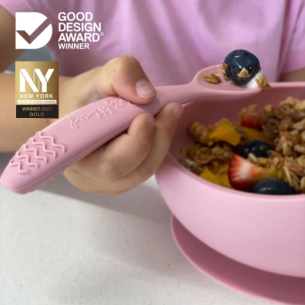 Sage 2-in-1 Silicone Spoons and Teether - By Bright Berry